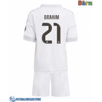 Fotballdrakt Barn Real Madrid Brahim Diaz #21 Hjemmedraktsett 2025-26 Kortermet (+ Korte bukser)
